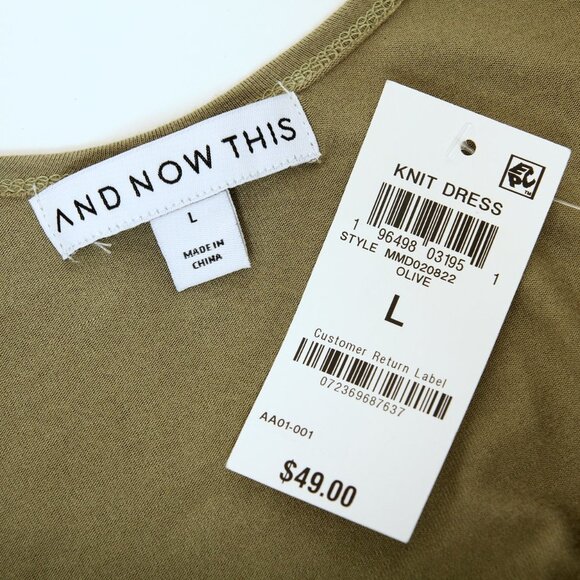 NWT And Now This Knit Sleeveless Wrap High Low Midi Dress - Picture 13 of 15